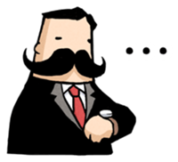Moustache President sticker #662735