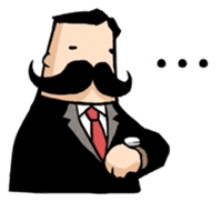 Moustache President sticker #662735