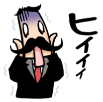 Moustache President sticker #662738