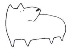 Polar bear dog sticker #662880