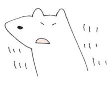 Polar bear dog sticker #662886