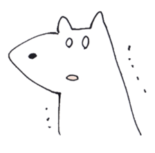 Polar bear dog sticker #662889