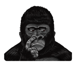 Gorilland sticker #663752
