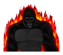 Gorilland sticker #663769