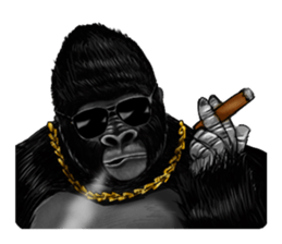 Gorilland sticker #663773