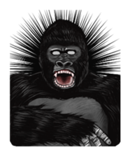 Gorilland sticker #663778