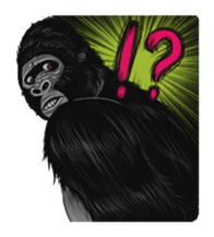 Gorilland sticker #663779