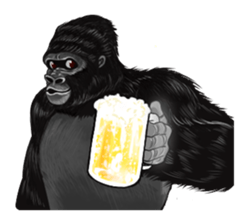 Gorilland sticker #663782