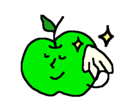 "apo-san" the apple sticker #665112