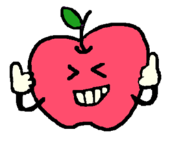 "apo-san" the apple sticker #665120