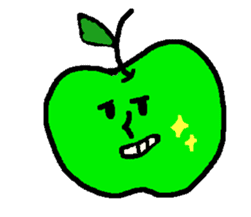 "apo-san" the apple sticker #665125