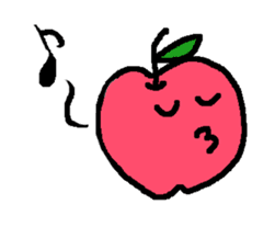 "apo-san" the apple sticker #665142