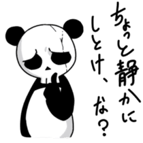 Skeleton panda sticker #665485