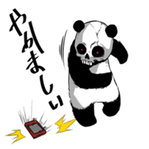 Skeleton panda sticker #665496