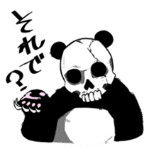 Skeleton panda sticker #665502