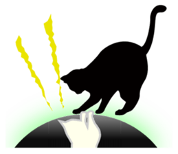 B&W Cats sticker #665902