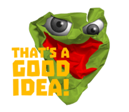 paper scrap man sticker #665918