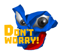 paper scrap man sticker #665919