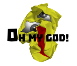 paper scrap man sticker #665920