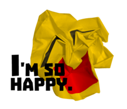 paper scrap man sticker #665930