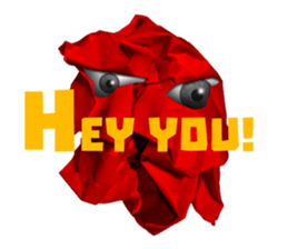 paper scrap man sticker #665940