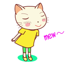 Nekokochan and two friends (English) sticker #666193