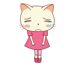 Nekokochan and two friends (English) sticker #666201