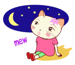 Nekokochan and two friends (English) sticker #666202