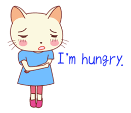 Nekokochan and two friends (English) sticker #666210