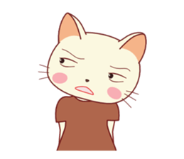 Nekokochan and two friends (English) sticker #666213