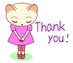 Nekokochan and two friends (English) sticker #666224