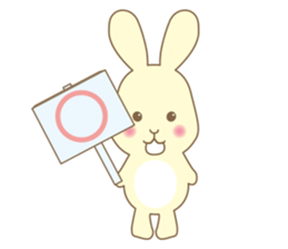 Una Rabbit sticker #666336