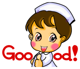 Pretty nurse ver.English sticker #666866