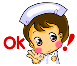 Pretty nurse ver.English sticker #666867