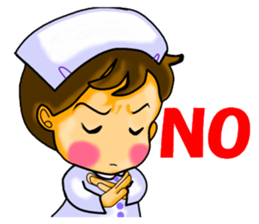 Pretty nurse ver.English sticker #666868