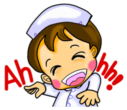 Pretty nurse ver.English sticker #666869