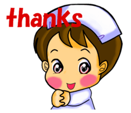 Pretty nurse ver.English sticker #666871
