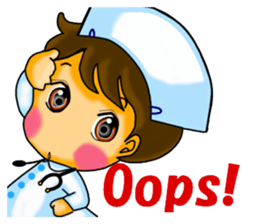Pretty nurse ver.English sticker #666873