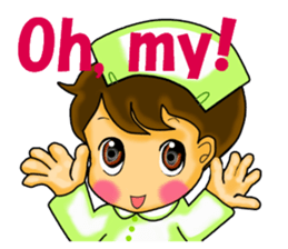 Pretty nurse ver.English sticker #666875