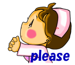 Pretty nurse ver.English sticker #666878