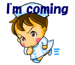 Pretty nurse ver.English sticker #666884