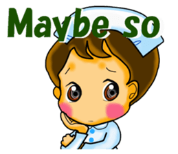 Pretty nurse ver.English sticker #666888