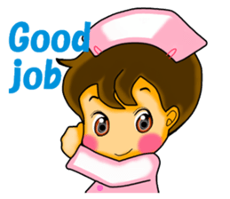 Pretty nurse ver.English sticker #666900