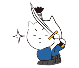 Neko-samurai sticker #667171