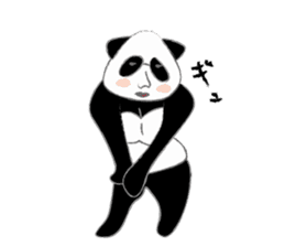 triangle panda sticker #667386