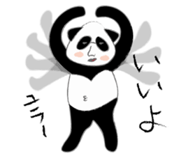 triangle panda sticker #667388