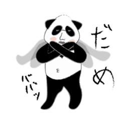 triangle panda sticker #667389