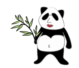 triangle panda sticker #667395