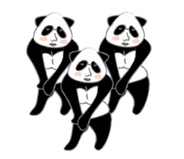 triangle panda sticker #667398