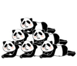 triangle panda sticker #667399